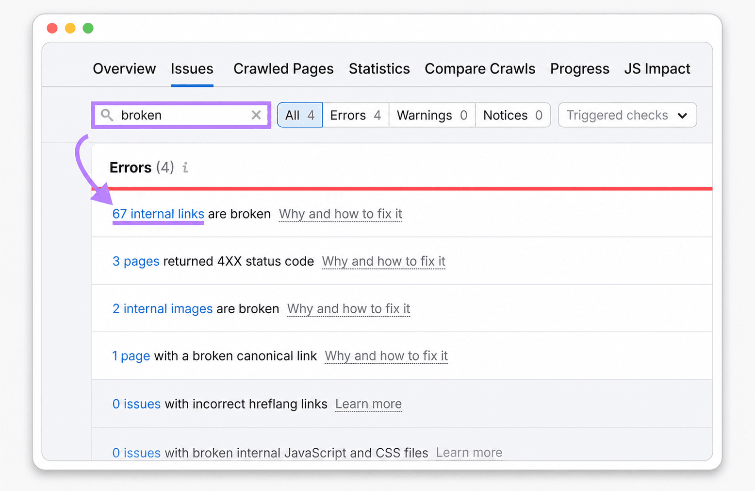 How to Find and Fix Broken Links with Semrush