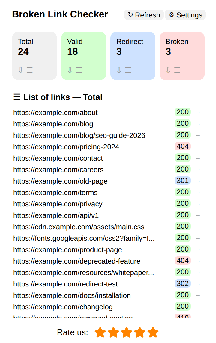 Broken Link Checker — Find Broken Links on Any Page